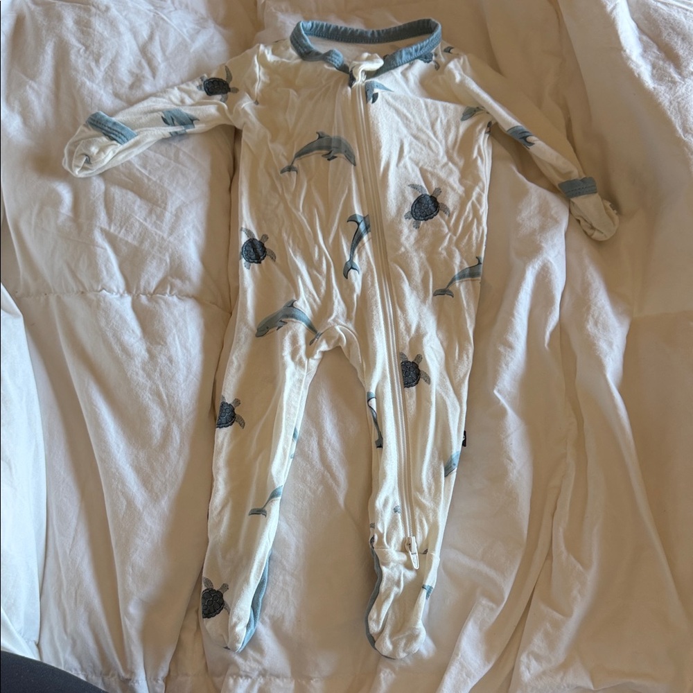 Kyte Baby Footie Pajamas Shark and Turtle